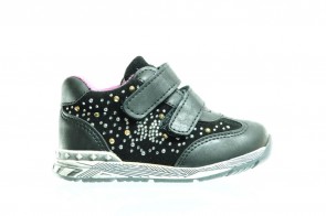 Zwarte Baby Sneaker Glitter